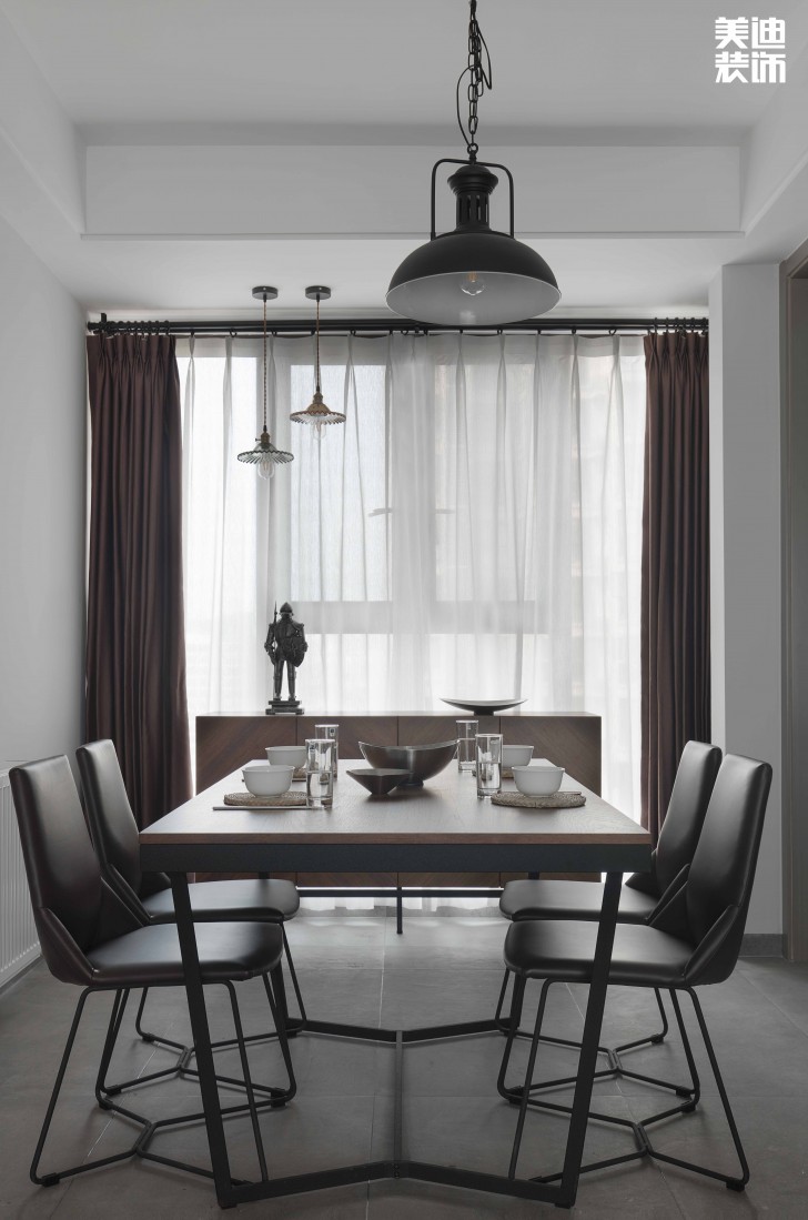 中建信和城112平方米工業(yè)風(fēng)格案例效果圖--餐廳