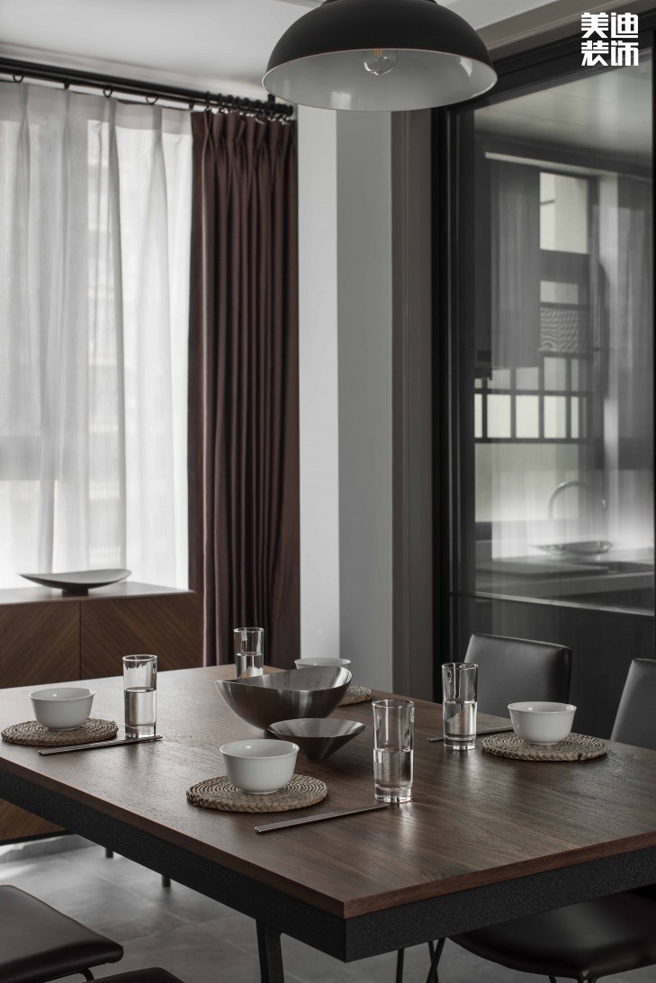 中建信和城112平方米工業(yè)風(fēng)格案例效果圖--餐廳