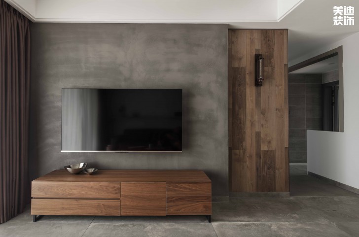 中建信和城112平方米工業(yè)風(fēng)格案例效果圖--客廳