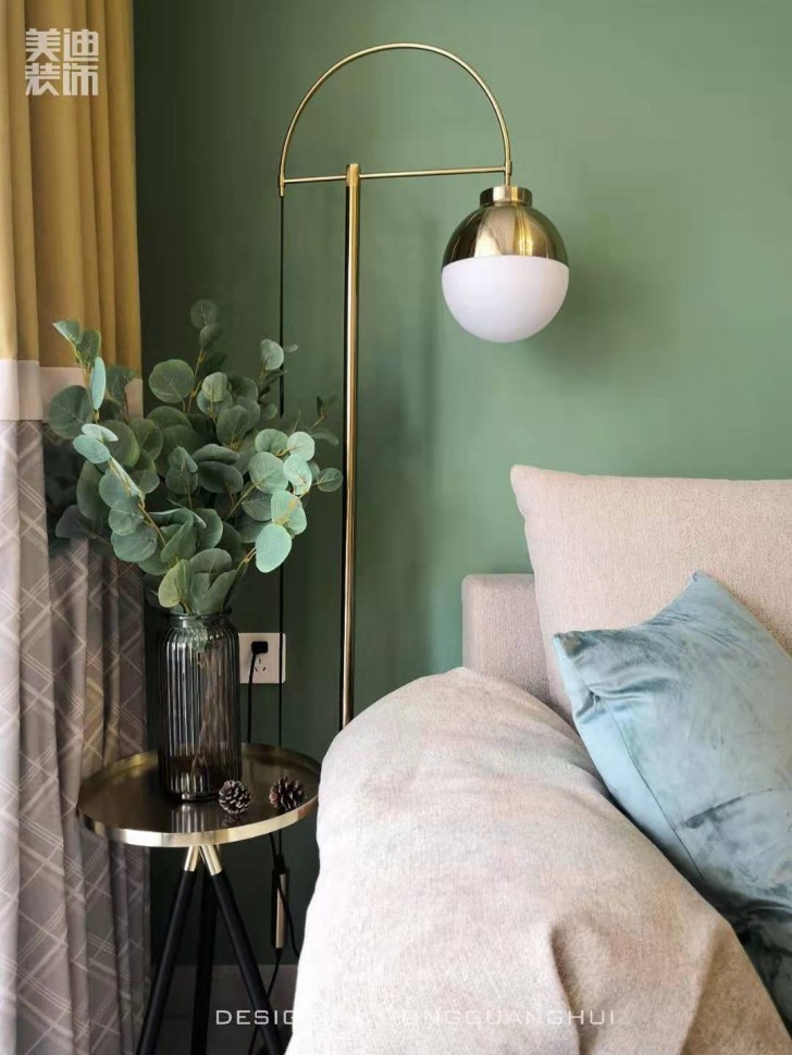 北京御園130平方米北歐風(fēng)格案例效果圖--臥室