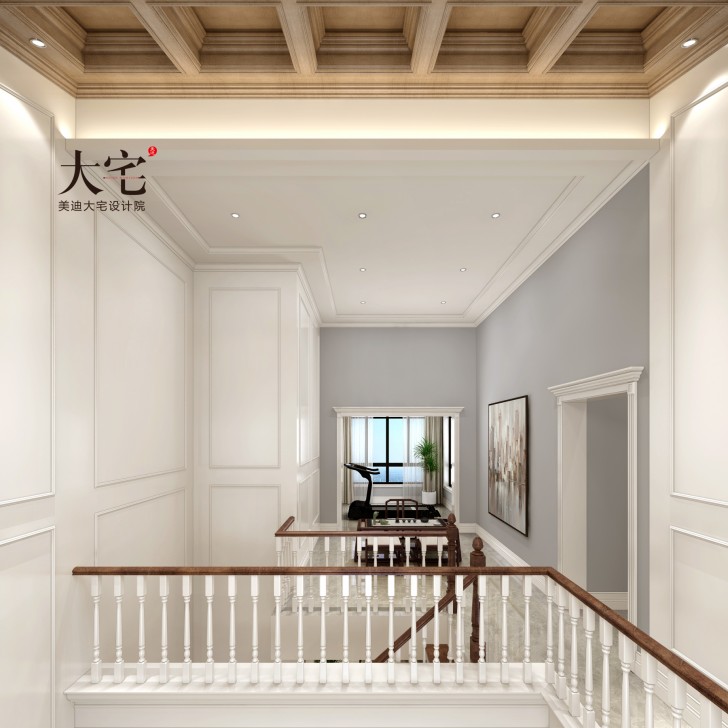 北大資源理想家園260平方米簡美風(fēng)格案例效果圖-茶室