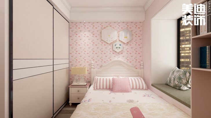 蘭亭灣畔130㎡現(xiàn)代風(fēng)格案例效果圖—臥室