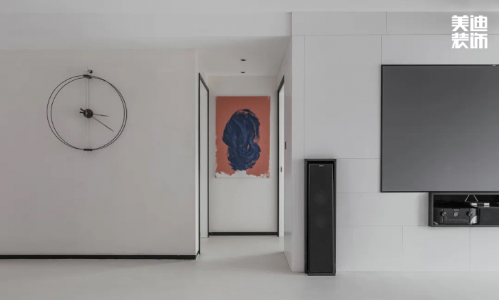 長房白沙灣168㎡現(xiàn)代極簡風(fēng)格案例效果圖—過道