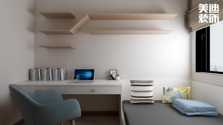 湘農(nóng)橋社區(qū)120㎡輕奢風(fēng)格案例效果圖—臥室