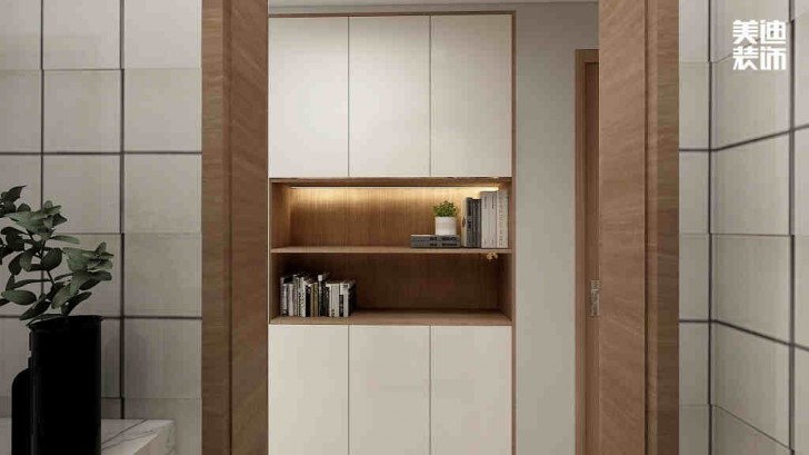 清溪川9號140㎡日式風格案例效果圖-過道