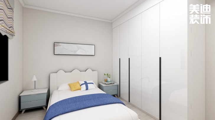湘農(nóng)橋社區(qū)120㎡輕奢風(fēng)格案例效果圖—臥室