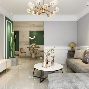 和立星雅苑75㎡北歐輕奢風(fēng) ...