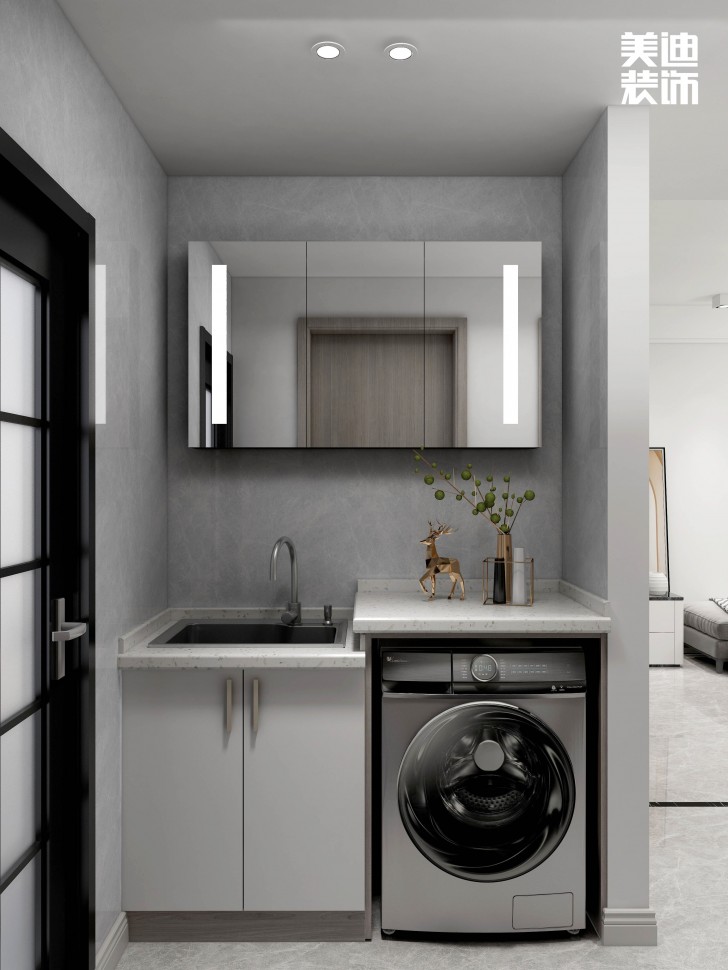 中航城100㎡現(xiàn)代輕奢風(fēng)格案例效果圖—衛(wèi)生間