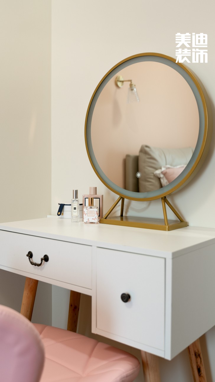  長房云時代109㎡北歐混搭風裝修案例效果圖 -主臥