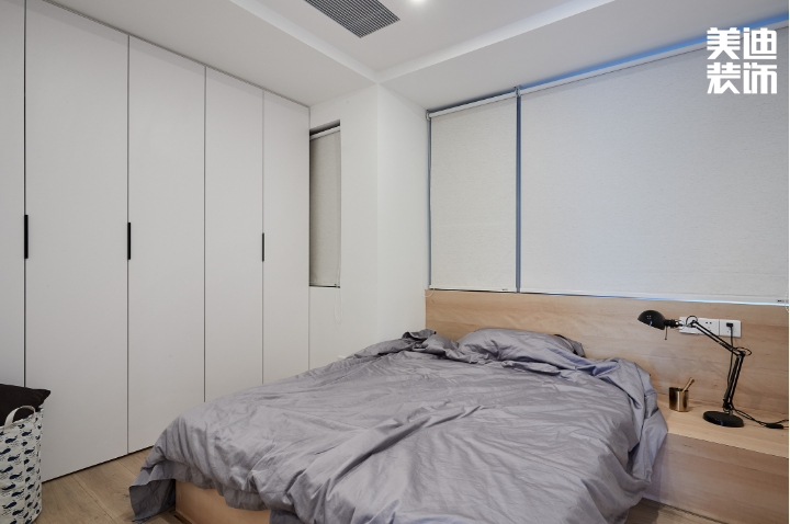 時(shí)代傾城80㎡簡(jiǎn)約風(fēng)裝修案例效果圖-臥室