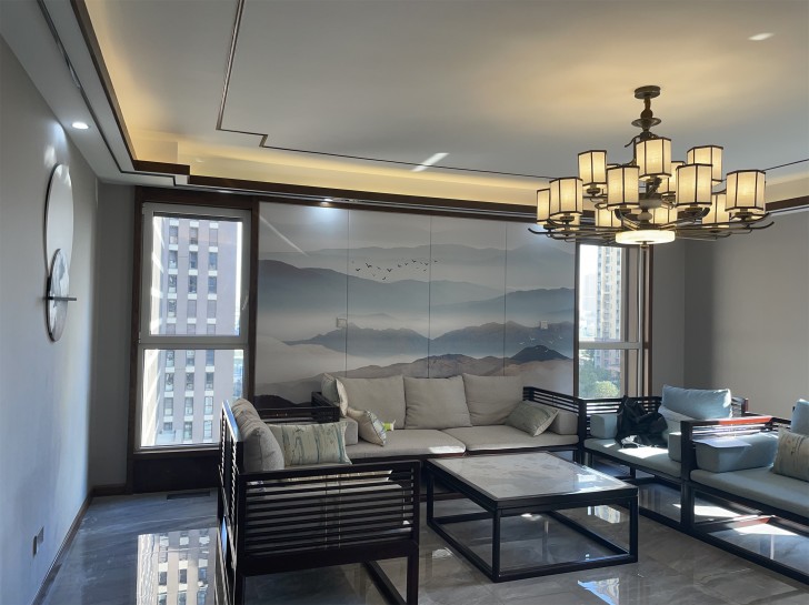 長(zhǎng)沙裝修公司-萬(wàn)國(guó)府260㎡新中式