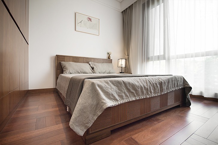 青竹園·曦園 295㎡書(shū)香之家，新中式裝修實(shí)拍圖--臥室