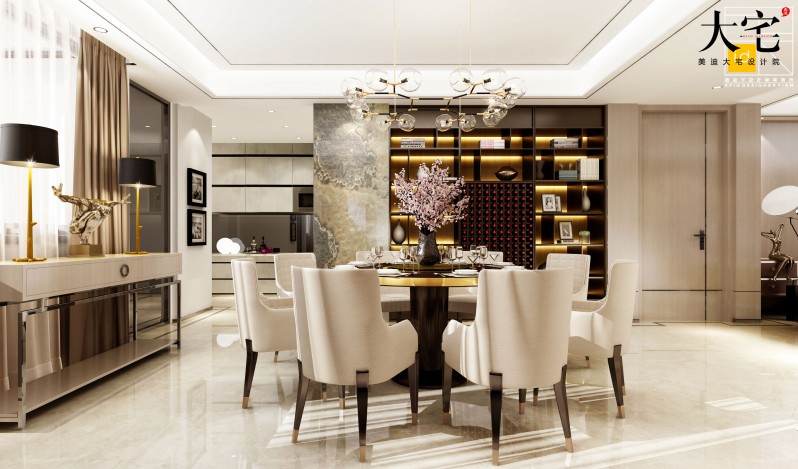 港式輕奢風(fēng)格裝修圖片