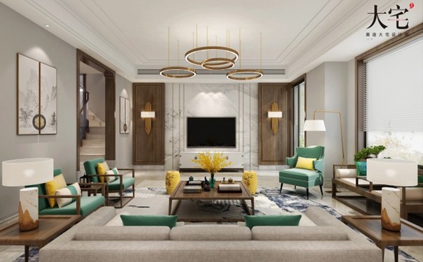 新中式裝修效果圖大全欣賞，聽說客廳這么裝修美呆了！