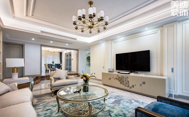 輕奢家裝設(shè)計的每一個細節(jié)，處處都彰顯著精致